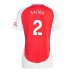 Arsenal William Saliba #2 Hjemmedrakt Dame 2024-25 Kortermet